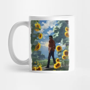 Pilgrim and Flowers Mug